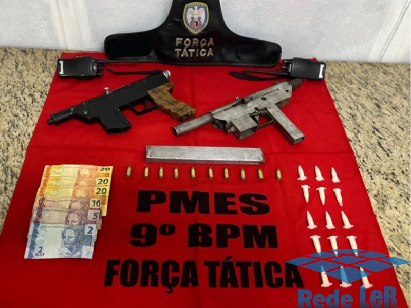 Leia mais sobre o artigo PM apreende armas no bairro Zumbi, em Cachoeiro