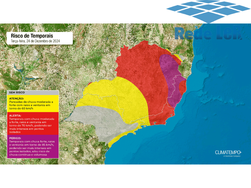 Leia mais sobre o artigo Chuva marca o Natal no Sudeste e se prolonga durante a semana; ES tem alerta crítico