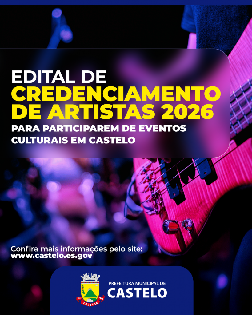 Prefeitura Divulga Edital de Credenciamento de Artistas para 2026