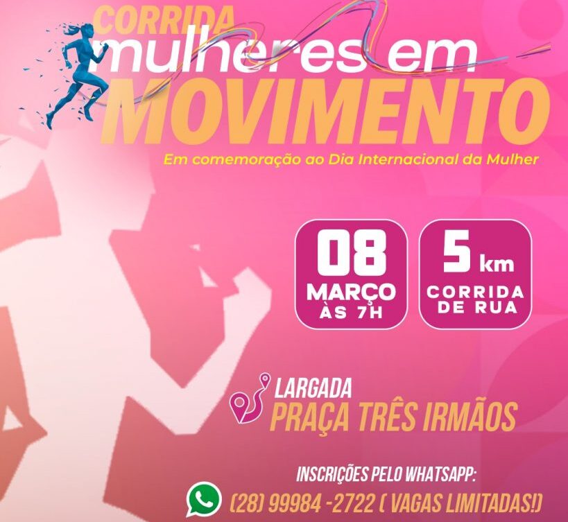 Vem aí a 2ª edição da corrida Mulheres em Movimento