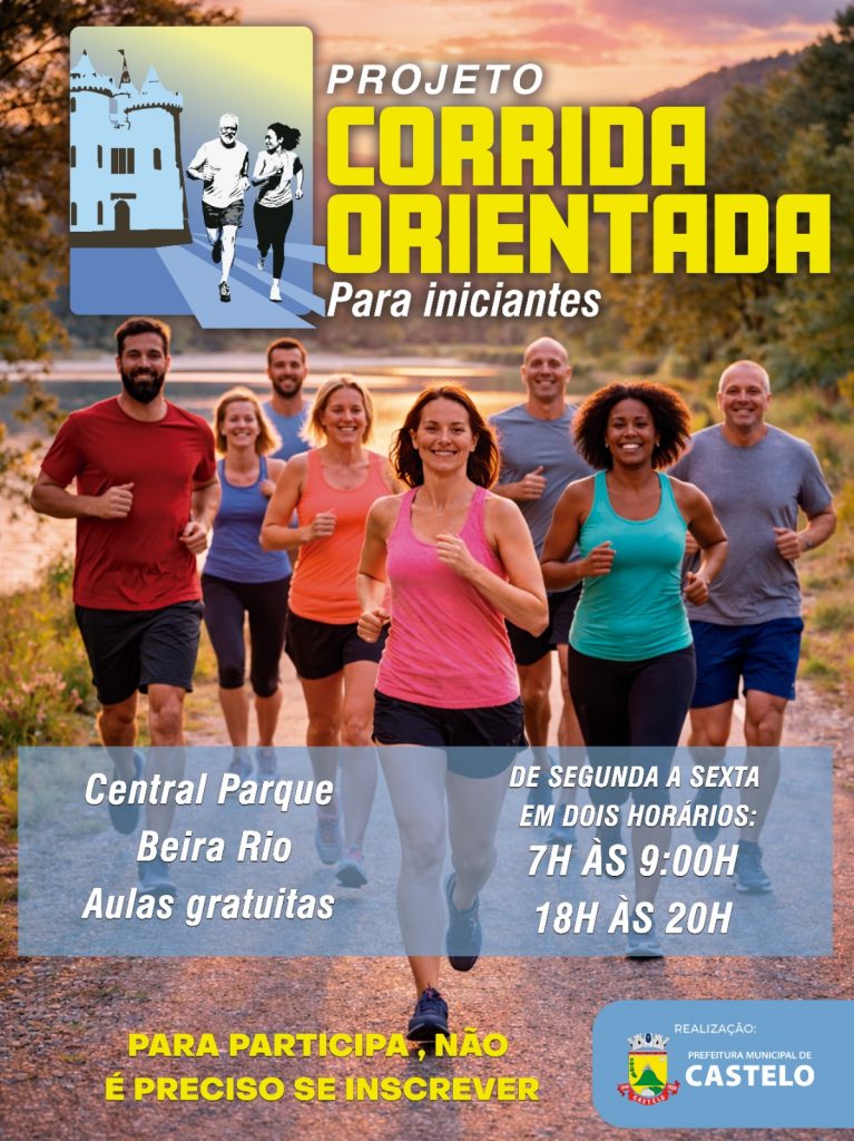 Participe do Projeto ‘Corrida Orientada’ que oferece aulas gratuitas no Central Parque Beira Rio