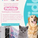 Castelo avança no cuidado animal: inscrições abertas para o Programa PetVida