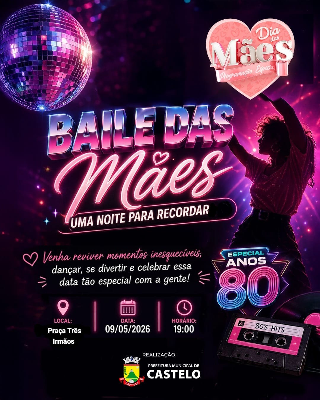 Leia mais sobre o artigo 1º Baile das Mães acontecerá no sábado (09) na Praça Três Irmãos