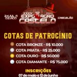 Edital de Chamamento Público para seleção de patrocinadores de XXXV ExpoAgro Castelo