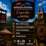 Castelo sedia a XXXV Exposição Estadual Capixaba do Cavalo Mangalarga Marchador entre os dias 16 e 20 de junho