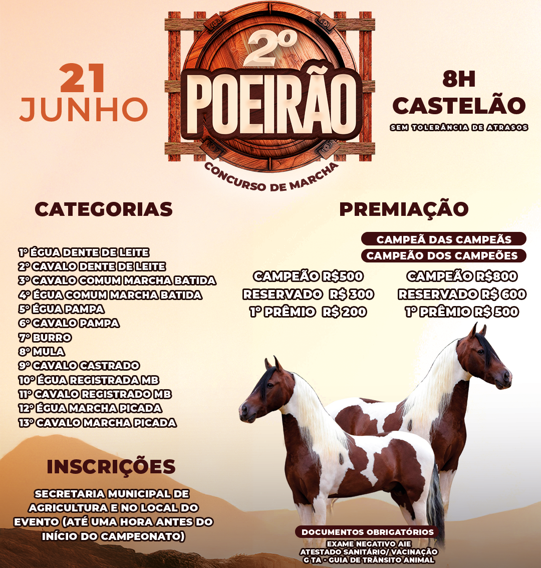 Leia mais sobre o artigo Vem aí a 2ª Edição da Copa de Marcha “Poeirão” em Castelo