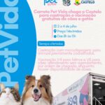 Carreta Pet Vida chega a Castelo entre os dias 2 e 4 de julho para castração e vacinação gratuitas