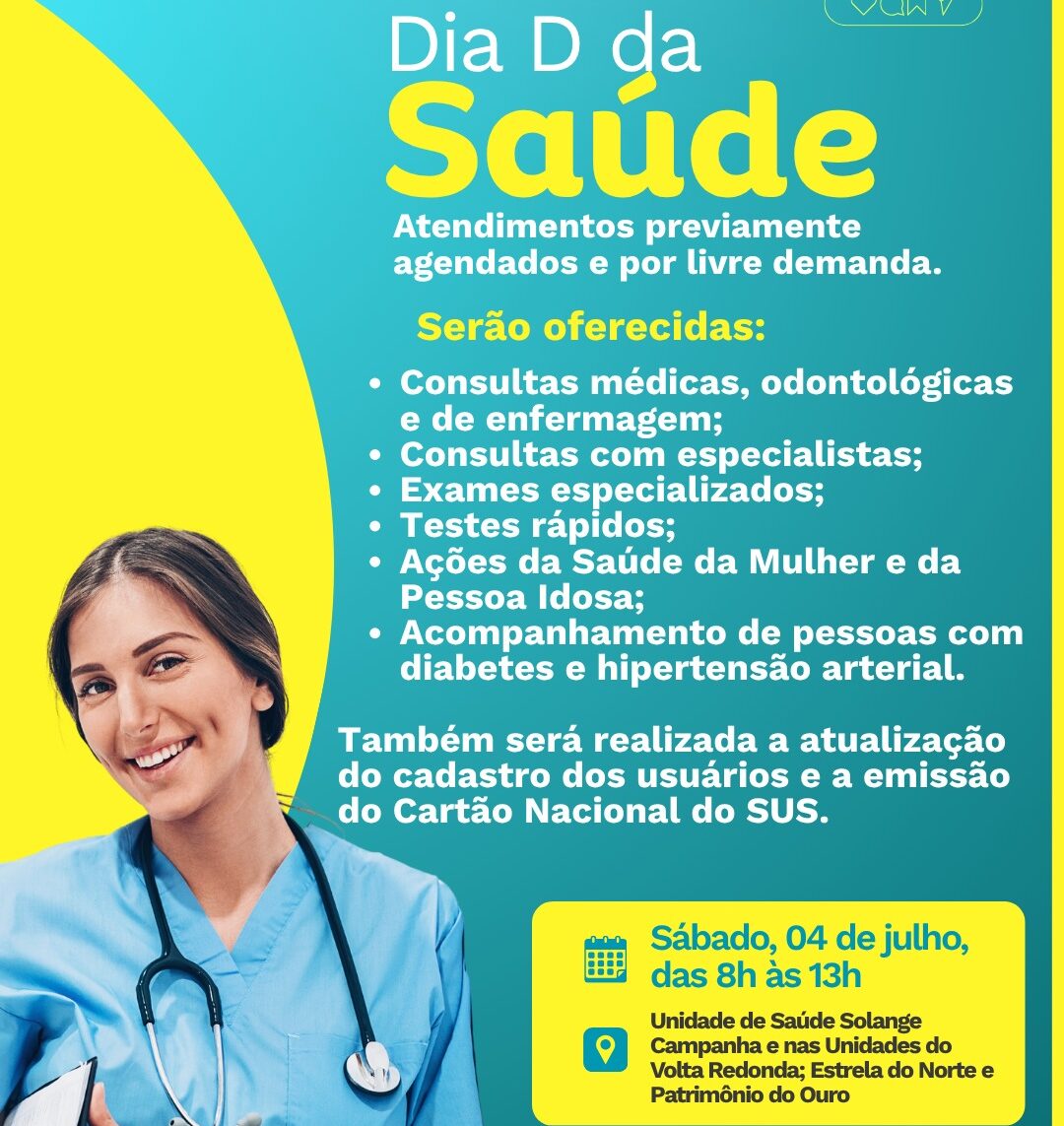 Prefeitura de Castelo realiza Dia D da Saúde neste sábado, 04 de julho